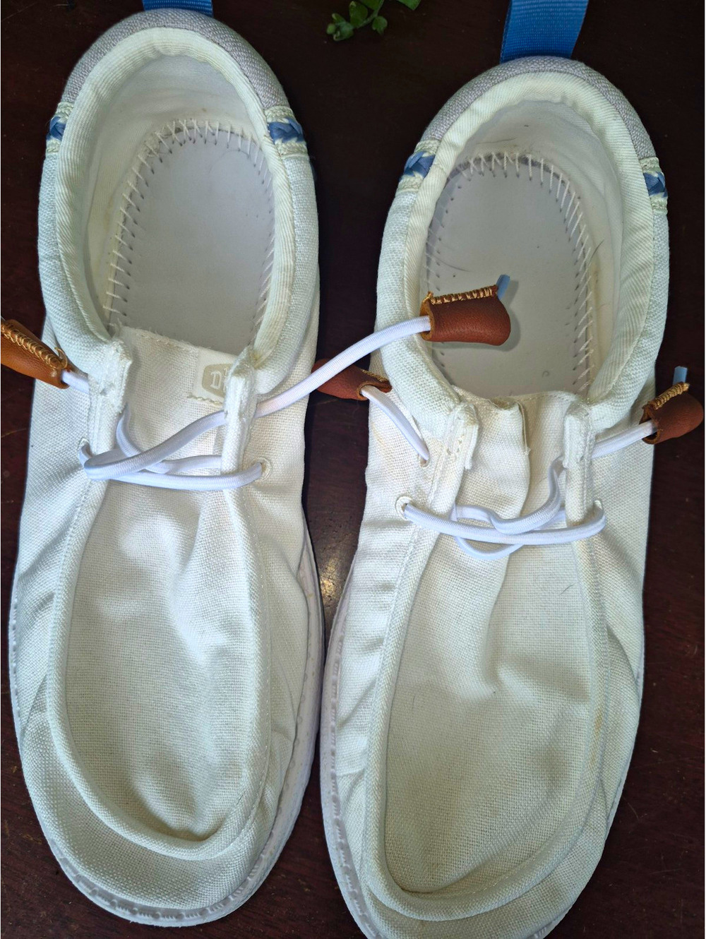 Hey Dude Wally Craft Linen White/Stone Grey Men’s US 9 EU 42